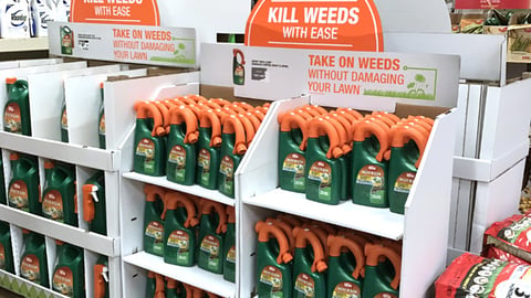 Ortho Home Depot 'Take On Weeds' Pallet Displays