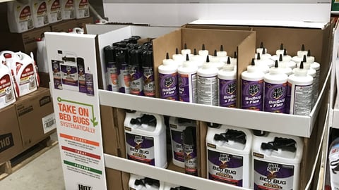 Hot Shot Home Depot 'Take On Bed Bugs' Pallet Display