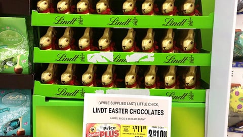 Lindt 'Gold Bunny' Pallet Display