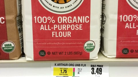ShopRite King Arthur Flour Locked-In Savings Price Label