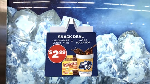 Lunchables Polar Pop ‘Snack Deal’ Wobbler