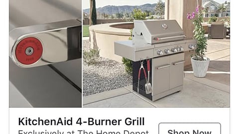 Home Depot KitchenAid 'Truly Exceptional Grill' Sponsored Facebook Update