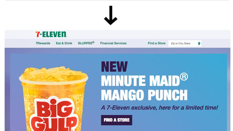 7-Eleven Home Page Redesign