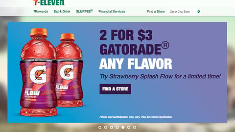 7-Eleven Gatorade Flow 'Strawberry Splash' Carousel Ad