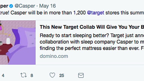 Casper Target 'It's True' Twitter Update