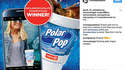 Circle K Great Lakes #PolarPopCup4Life Instagram Update 
