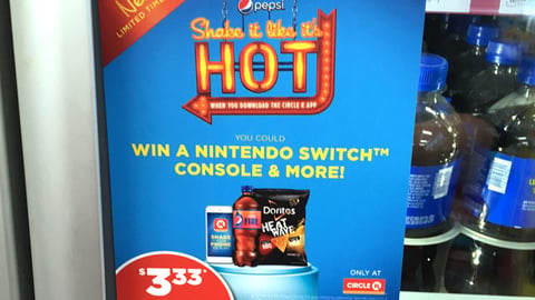 Pepsi Fire Circle K 'Shake It Like It's Hot' Cooler Cling