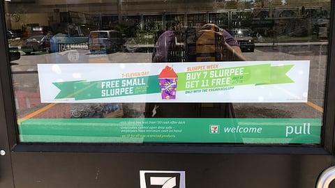 7-Eleven '7-Eleven Day' Window Cling