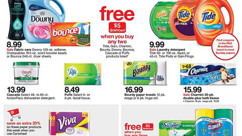 Target P&G Gift Card Incentives