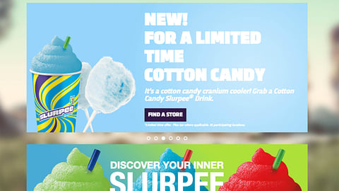 7-Eleven Slurpee 'Cotton Candy' Carousel Ad
