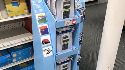 P-Touch Staples 'Back to School' Floorstand