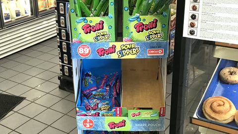 Trolli Sour Sippers Polar Pop Floorstand