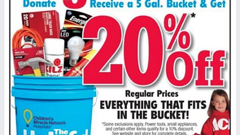 Buikema's Ace Hardware 'Miracle Bucket' Facebook Update