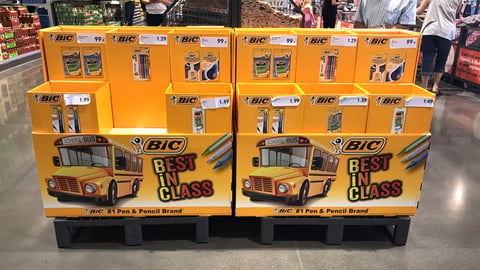 Bic 'Best In Class' Pallet Displays