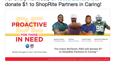 ShopRite P&G 'Be Proactive' Twitter Update