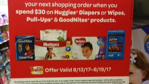 K-C ShopRite '$7 Off' Shelf Talker