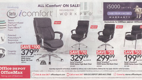 Serta iComfort WorkPro i5000 Series Circular Wrap