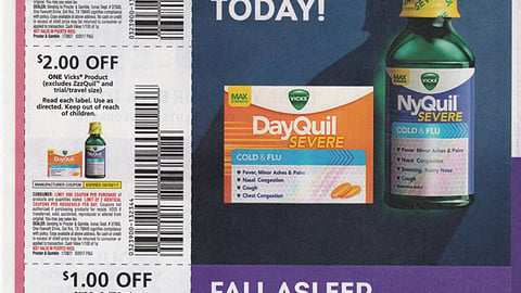 Vicks NyQuil 'Cold & Flu Season' FSI