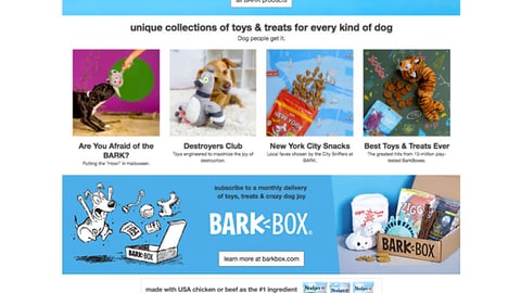 Target Bark Landing Page