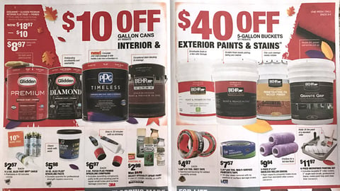 Home Depot PPG Timeless Feature 