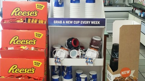 7-Eleven 'Exclu-sip Cowboys Cups' Floorstand