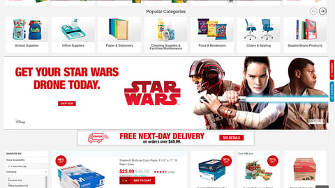 Staples Star Wars Display Ad