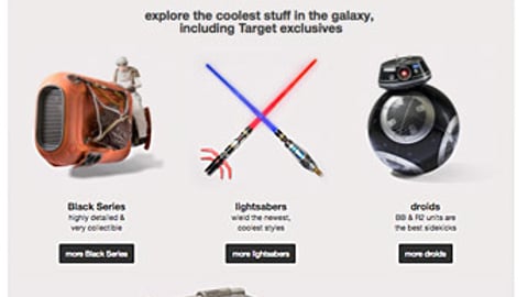 Target Star Wars Promotional Page
