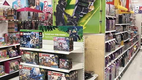 'The Lego Ninjago Movie' Target Endcap Display