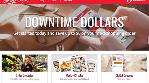 ShopRite 'Downtime Dollars' Carousel Ad