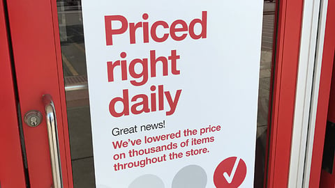 Target 'Priced Right Daily' Door Cling