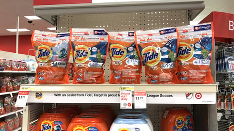 Tide Target Shelf Strip