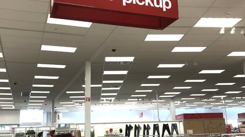 Target 'Order Pickup' Ceiling Sign