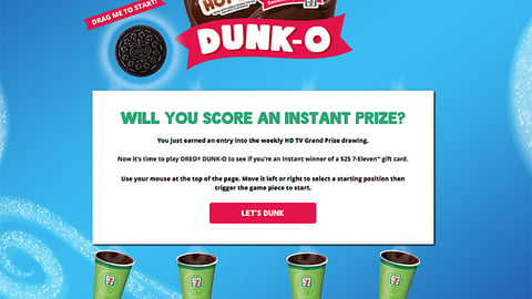 Oreo 7-Eleven 'Dunk-O' Page