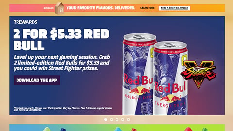 7-Eleven Amazon 'Favorite Flavors. Delivered' Banner Ad