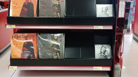 Taylor Swift 'Reputation' Target Endcap