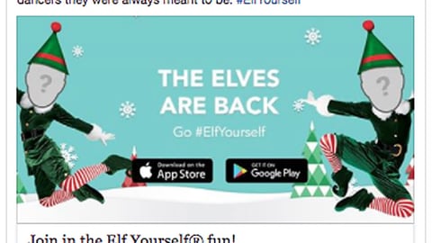 Office Depot 'Elf Yourself' Facebook Update