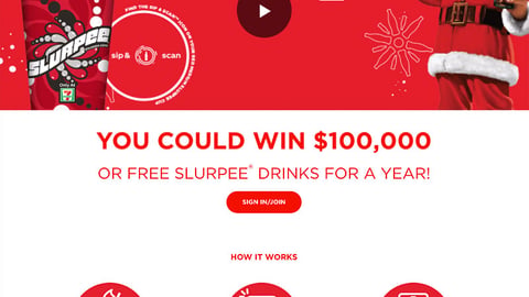 Coca-Cola 7-Eleven 'Make The Season Bright' Page
