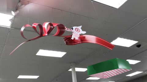 Target Holiday Ceiling Sign