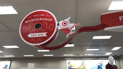 Target 'Wondershop' Ceiling Sign