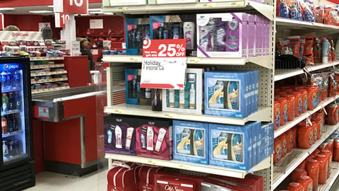 Target 'Save & Save & Rave' Endcap