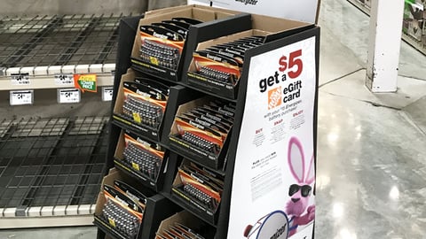 Energizer Home Depot 'eGift Card' Floorstand