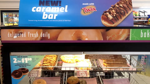 Twix Caramel Bar Doughnut 7-Eleven Header Card