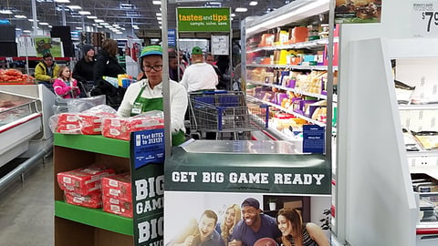 Sam's Club 'Get Big Game Ready' Sampling Station