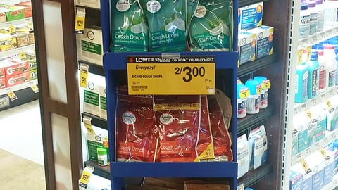 Vons 'Cough & Cold Relief Center' Floorstand