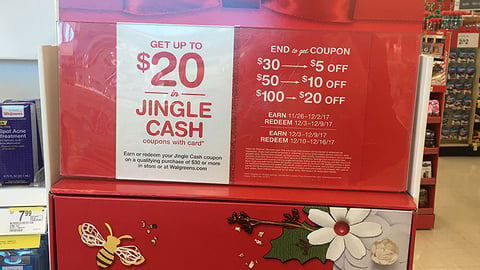 Walgreens 'Jingle Cash' Header