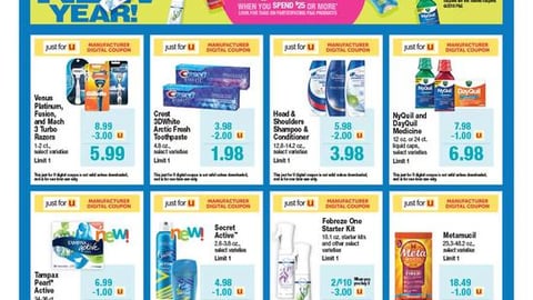 Albertsons P&G 'Tidy New Year' Features