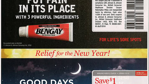 J&J 'Relief for the New Year' FSI