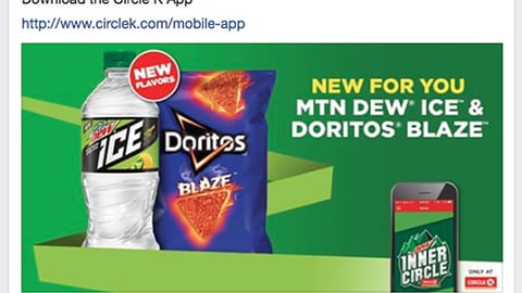 Circle K PepsiCo 'New for You' Facebook Update