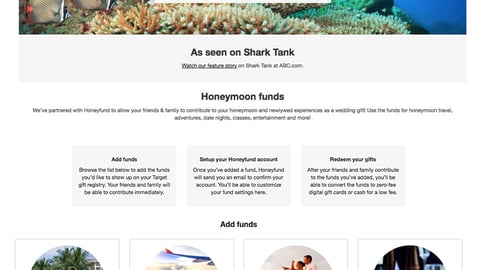 Target Honeyfund Page
