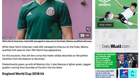 Target Umbro Display Ad